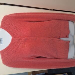 J. Crew Pink Cardigan Sweater V-Neck Cozy
